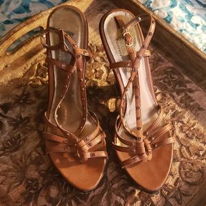 JLO Copper Wedges with Rhinestones
